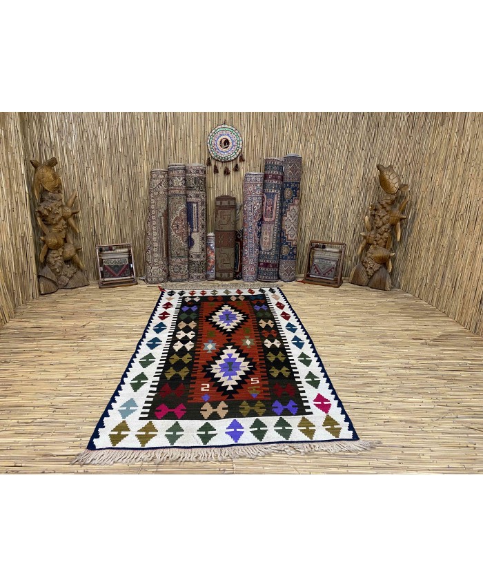 Handmade Turkish Kayseri Acrylic Original Kilim – FREE SHIPPING..!